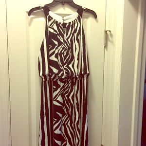Chico Printed Black and White Maxi Dress